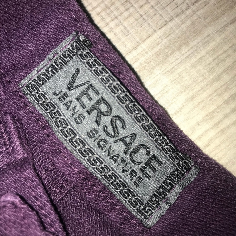 Real Versace 90s purple jeans